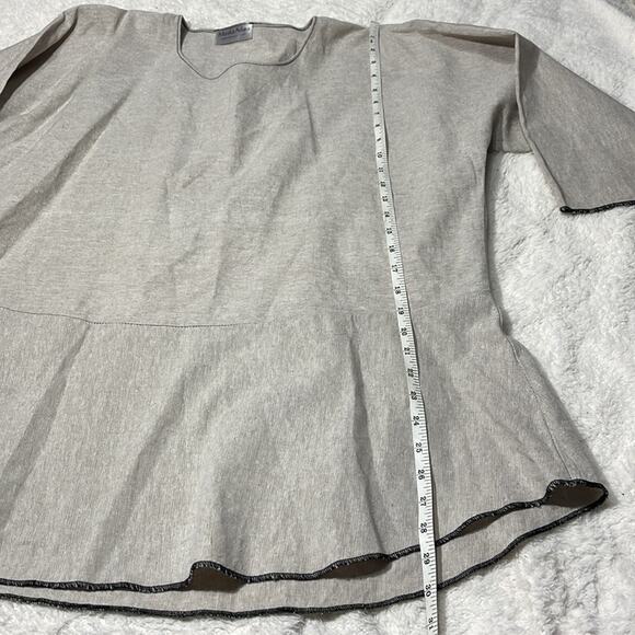 Monika Astara tan linen tunic raw canvas tunic small medium - Picture 4 of 12